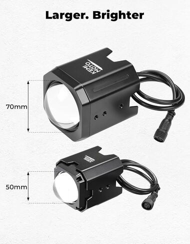 KEMIMOTO Whip Lights for Side by Side w/ 1.5''-2'' Tube Clamp Kit Compatible with Polaris RZR Can-Am Maverick X3 CFmoto Kawasaki, Spot Beam Pod Lights Whipless LED Whip Lights in Kuwait