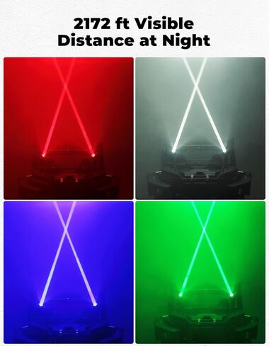 KEMIMOTO Whip Lights for Side by Side w/ 1.5''-2'' Tube Clamp Kit Compatible with Polaris RZR Can-Am Maverick X3 CFmoto Kawasaki, Spot Beam Pod Lights Whipless LED Whip Lights in Kuwait