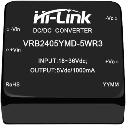 DC-DC 18-36V Input 3.3V 5V 9V 12V 15V 24V Output 5W Power Supply Module Converter VRB2405YMD-5WR3 Isolated(VRB2424YMD-5WR3) in Saudi Arabia