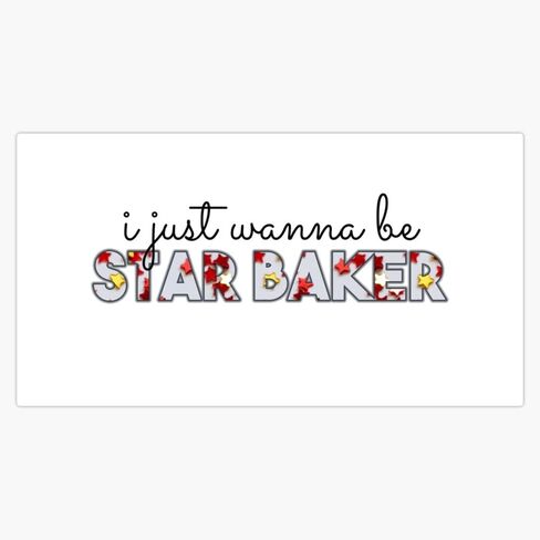 MAGNET Great British Baking Show/Great British Bake-Off ultimate praise: Star Baker Magnet Vinyl Magnetic Sticker Size 5" in Saudi Arabia