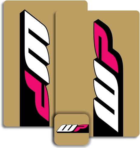 WP Fork & Shock Suspension Decals (Black/Black/White on Carbon) in Kuwait