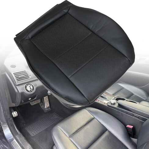 Priprilod Black Microfiber Leather Driver Side Bottom Replacement Seat Cover Compatible with Mercedes Benz C300 C350 2008 2009 2010 2011 2012 2013 2014 in Saudi Arabia