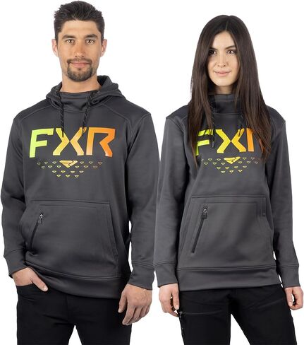 FXR Helium Tech Pullover Hoodie DWR Finish Hand Pockets Casual Asphalt/Inferno in Saudi Arabia
