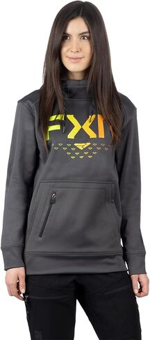 FXR Helium Tech Pullover Hoodie DWR Finish Hand Pockets Casual Asphalt/Inferno in Saudi Arabia
