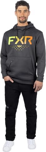 FXR Helium Tech Pullover Hoodie DWR Finish Hand Pockets Casual Asphalt/Inferno in Saudi Arabia