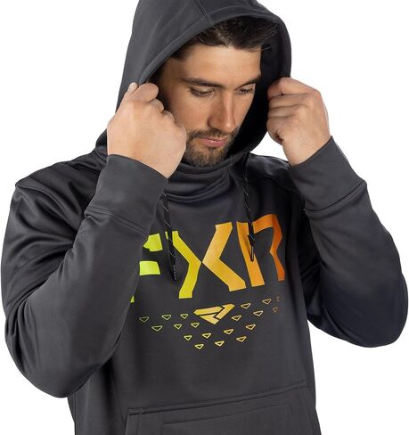 FXR Helium Tech Pullover Hoodie DWR Finish Hand Pockets Casual Asphalt/Inferno in Saudi Arabia