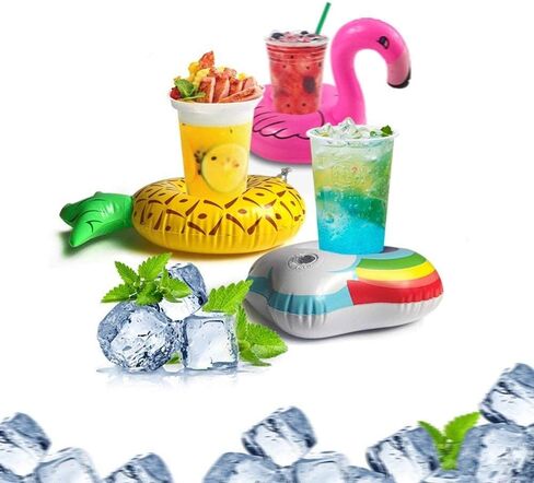 12 Pack Inflatable Drink Holders Drink Floats Inflatable Cup Coasters for Pool Party, Drink Floats for Pool, Pool Drink Holder Floats for Parties, Bachelorette Party Favors in Saudi Arabia