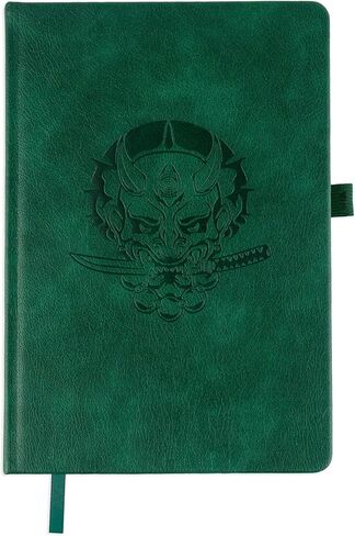 One Piece Inspired Ace (Orange) Anime Vegan Leather A5 Hardcover Journal | FREE STICKER PACK |7mm Dot Grid | 120GSM Silk Cream Paper in Saudi Arabia