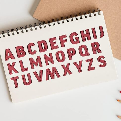 Capital Alphabet Letters Die Cuts for Card Making, Number Words Cutting Dies Sets Alphabets Dies Stencils Embossing Template for Scrapbooking DIY Cards Album Crafts Supplies in Saudi Arabia