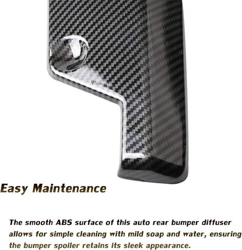 Car Rear Bumper Diffuser Spoilers 2PCS Auto Rear Bumper Lip Splitter Canard Diffusers Side Fin Fenders Skirt Protector Exterior Decoration Trim Scratch Protector Body Kit for Car (Carbon) in Saudi Arabia