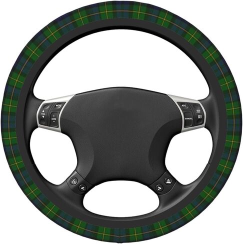 Thickened Elastic Steering Wheel Cover, Girly Pastel Pink Gingham Plaid Ultra, Soft, Breathable, Fit for Cars, SUVs, Trucks, Stylish Comfortable Grip in Saudi Arabia