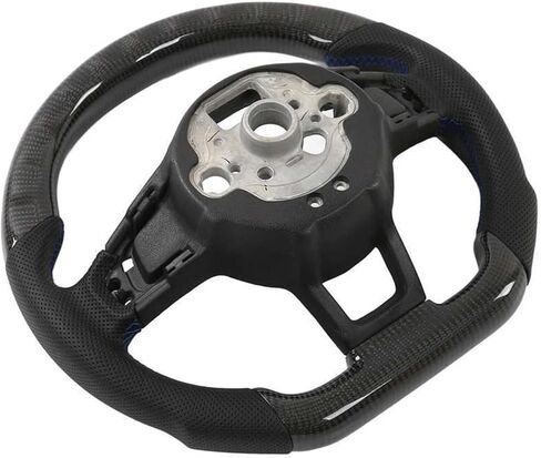 Carbon Fiber LED Shift Lights Display Steering Wheel Perforated Leather Compatible with VW Golf R GTI MK7 MK7.5 2013-2020 in Saudi Arabia