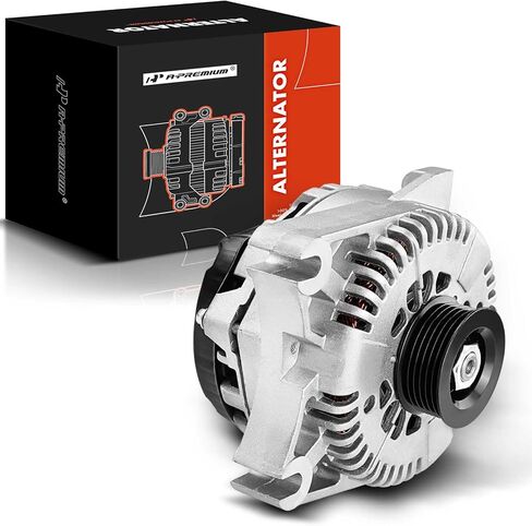 A-Premium Alternator Compatible with Ford Crown Victoria 03-04 & Mercury Grand Marquis 03-04 & Lincoln Town Car, V8 4.6L, 12V 130A CW 6-Groove Pulley, Replace# 3W1U10300AA, 3W1U10300AB, 3W1Z10346AA in Kuwait