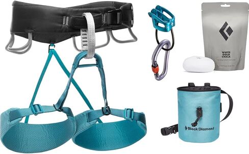 BLACK DIAMOND Equipment Momentum Harness - Men's Package - Anthracite - Extra Small in Saudi Arabia