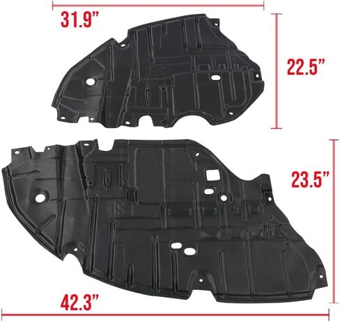 CHEDA Left & Right Side Engine Splash Shield Compatible with 2013 2014 2015 ES350 ES300h Set of 2 in Saudi Arabia