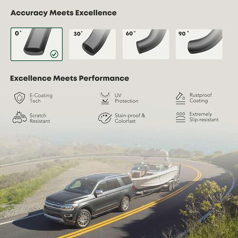 YHTAUTO 5 Inch Running Boards Fit 2002-2008 Ram 1500, 2003-2008 2500, 2004-2008 3500 Crew/Quad Cab, Oval Straight Side Steps Carbon Steel Step Bars Off-Road Exterior Accessories in Saudi Arabia