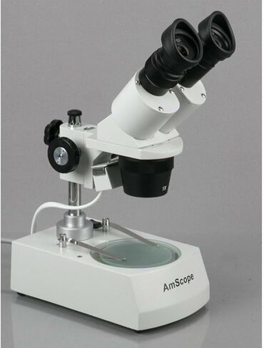 AmScope SE306R-PZ Forward Binocular Stereo Microscope, WF10x and WF20x | 10X-80X Magnification Range DIN Standard RMS 20.32mm Thread 160mm Finite Tube Length Compatible Numerical Aperture in Kuwait
