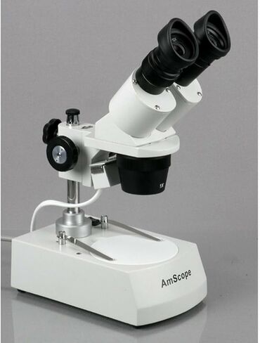 AmScope SE306R-PZ Forward Binocular Stereo Microscope, WF10x and WF20x | 10X-80X Magnification Range DIN Standard RMS 20.32mm Thread 160mm Finite Tube Length Compatible Numerical Aperture in Kuwait