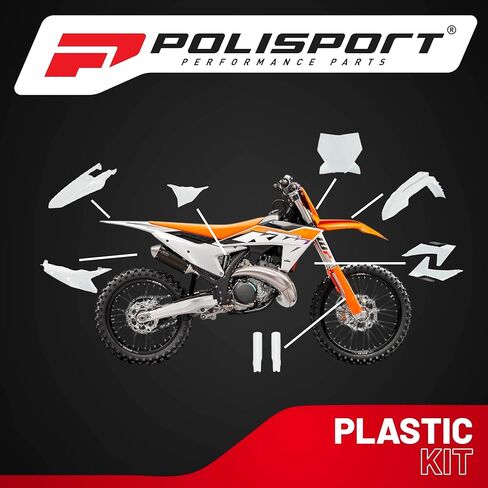 Polisport Motocross (MX) Replica Plastic Kit for KTM SX/XC (2023-2024) Dirt Bike – OEM Quality, Durable, Flexible & Perfect Fit – Orange in Saudi Arabia