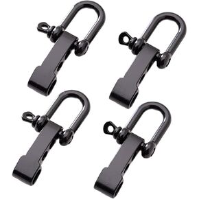 4Pcs Zincs Alloy Bows Shackle Umbrella Rope Buckle Adjustable D Survival D Shape Buckle in Saudi Arabia