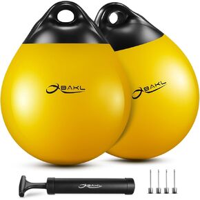 زوج من كرات عوامة القوارب المصنوعة من الفينيل، كرة مصدات القوارب المستديرة مقاس 14.9 × 17.8 بوصة لعوامات رسو القوارب، وعوامة المرساة العائمة، وحواجز الرسو (أزرق) in Kuwait