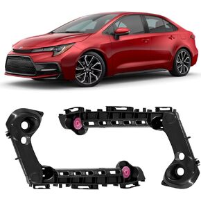 2 PCS Front Bumper Bracket fit for Toyota Corolla LE XLE 2019 2020 2021 ABS Plastic Bumper Brackets for Collision Repair or Preventive Maintenance Keep Looking Sharp and Road-Ready in Kuwait