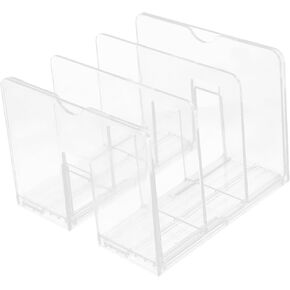 Gadpiparty Multi Function Book Holder with Clear Panels Desktop Book Organizer for Office and School Supplies Stylish Storage for Books and Documents in Saudi Arabia