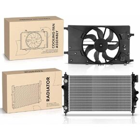 Replacement Parts for 2x Radiator&Cooling Fan Assembly Kit for Chevrolet Cruze 2014 Automatic Trans. Mod-AP88P-43678 in Kuwait