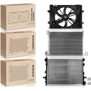 Replacement Parts for 3x Radiator&AC Condenser&Cooling Fan Kit for Ford Lincoln Mercury V8 4.6L Mod-AP88P-42242 in Kuwait