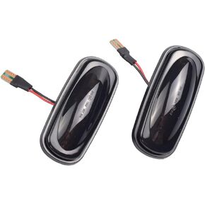 Hacreyatu Dynamic Led Side Marker Sequential Turn Signal Light Blinker Indicator Light For Land Rover Discovery 2 1999-2004 Defender Freelander 1 2002-2005 (Transparent) in Kuwait