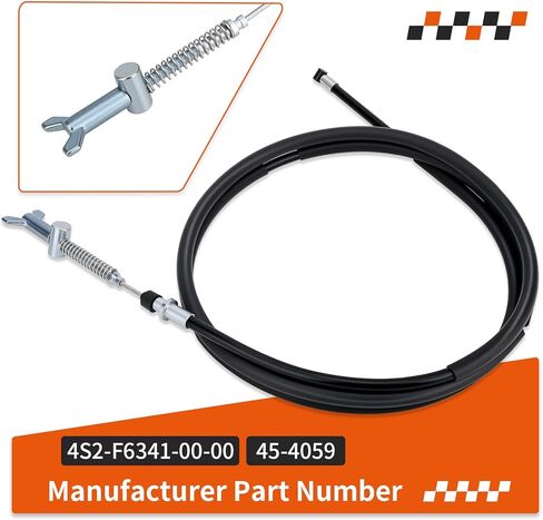 Rear Hand Park Brake Cable For Yamaha Grizzly 350 450 2007-2011 4S2-F6341-00-00 45-4059 in Saudi Arabia