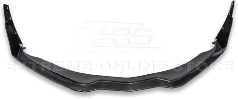 Replacement For 2014-2019 Corvette C7 ALl Models | Z06 Stage 3 CARBON FIBER Front Bumper Lip Splitter With PAINTED CARBON FLASH METALLIC Side Extension Canard Pair in Saudi Arabia