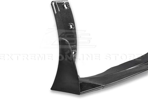 Replacement For 2014-2019 Corvette C7 ALl Models | Z06 Stage 3 CARBON FIBER Front Bumper Lip Splitter With PAINTED CARBON FLASH METALLIC Side Extension Canard Pair in Saudi Arabia