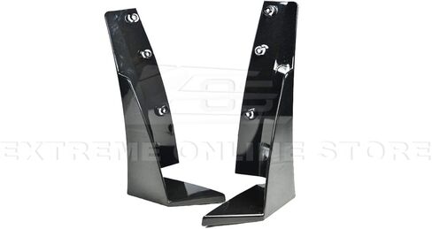 Replacement For 2014-2019 Corvette C7 ALl Models | Z06 Stage 3 CARBON FIBER Front Bumper Lip Splitter With PAINTED CARBON FLASH METALLIC Side Extension Canard Pair in Saudi Arabia