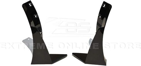 Replacement For 2014-2019 Corvette C7 ALl Models | Z06 Stage 3 CARBON FIBER Front Bumper Lip Splitter With PAINTED CARBON FLASH METALLIC Side Extension Canard Pair in Saudi Arabia