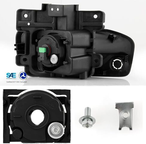 AKKON - Fit 2019-2024 RAM 2500 3500 [نوع الهالوجين] مصباح قيادة زوج ضوء الضباب الشفاف مع ملحقات مفتاح ربط الأسلاك in Saudi Arabia