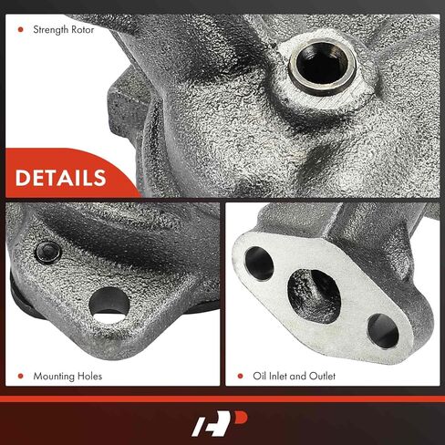 A-Premium Engine Oil Pump for 5.4L 5.8L 5.9L 6.3L 6.4L 6.7L 7.0L 7.6L - Compatible with Ford, Lincoln, Mercury & Edsel Vehicles - F-150, F-250, F-350, Mustang, Continental, Brougham, Capri, Bermuda in Saudi Arabia