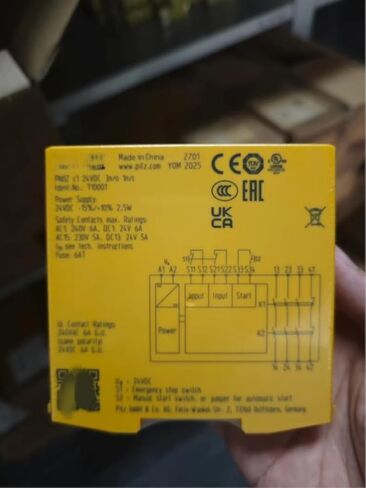 750104 S3 C Safety Relay 24VDC 3NO 1NC 1HL for Emergency Stop Guard Door in Saudi Arabia