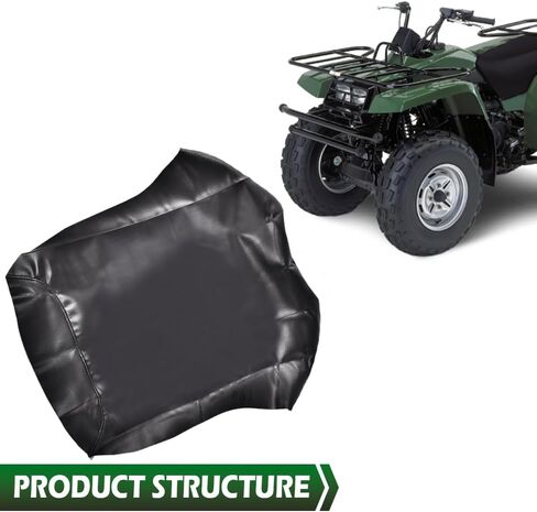 GRAND ORANGE Seat Cover Black Marine Vinyl Leather Compatible with Yamaha Big Bear 350 ATV Seat Cover 1987 1988 1989 1990 1991 1992 1993 1994 1995 1996 1997 1998 1999 2000 2001 Black in Saudi Arabia
