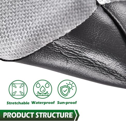 GRAND ORANGE Seat Cover Black Marine Vinyl Leather Compatible with Yamaha Big Bear 350 ATV Seat Cover 1987 1988 1989 1990 1991 1992 1993 1994 1995 1996 1997 1998 1999 2000 2001 Black in Saudi Arabia