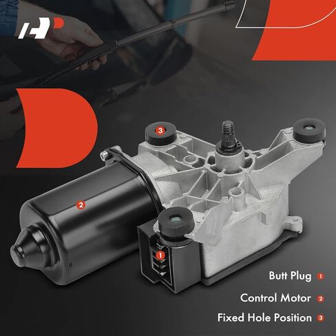 A-Premium Front Windshield Wiper Motor Compatible with Chevrolet C1500, C2500, C3500, K1500, K2500, K3500 & GMC C1500, C2500, C3500, K1500, K2500, K3500, 1988 1989 1990, with Intermittent Wipers in Saudi Arabia