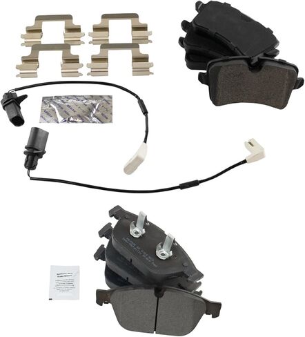 Brake Pads Semi-Metallic Front & Rear Compatible with 2012-2018 Audi A8 Quattro in Saudi Arabia