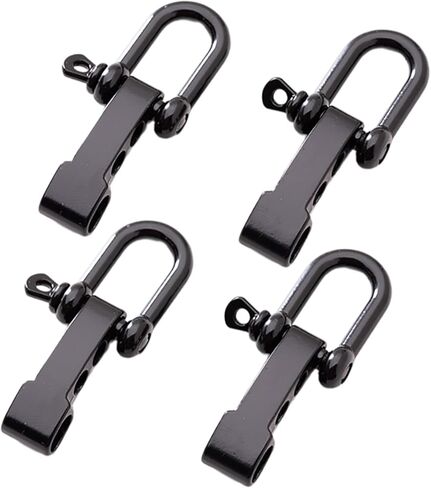 4Pcs Zincs Alloy Bows Shackle Umbrella Rope Buckle Adjustable D Survival D Shape Buckle in Saudi Arabia
