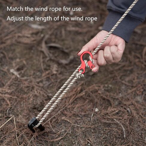 10 Pcs Outdoor Camping Tent Rope Buckles Non Slip 3 Hole Tensioner Guyline Cord Adjuster Paracord Tensioner Aluminum Alloy Guyline Cord Adjuster Tent Accessories Tensioning Tool in Saudi Arabia