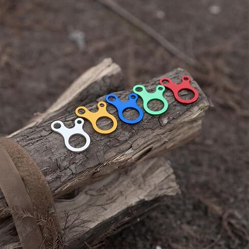 10 Pcs Outdoor Camping Tent Rope Buckles Non Slip 3 Hole Tensioner Guyline Cord Adjuster Paracord Tensioner Aluminum Alloy Guyline Cord Adjuster Tent Accessories Tensioning Tool in Saudi Arabia