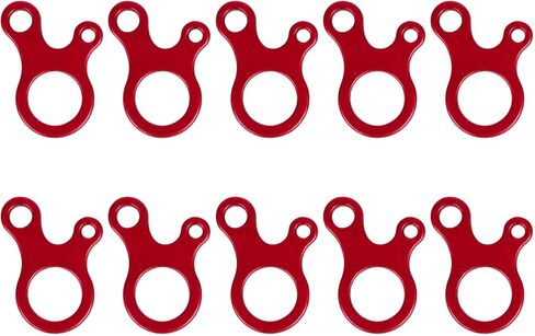 10 Pcs Outdoor Camping Tent Rope Buckles Non Slip 3 Hole Tensioner Guyline Cord Adjuster Paracord Tensioner Aluminum Alloy Guyline Cord Adjuster Tent Accessories Tensioning Tool in Saudi Arabia