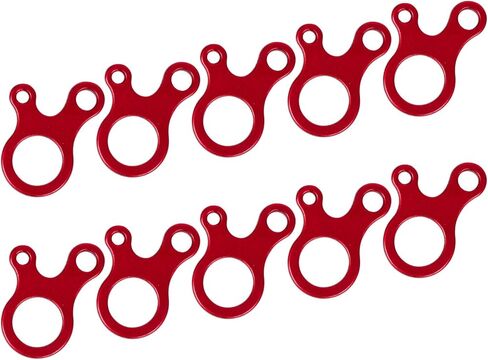 10 Pcs Outdoor Camping Tent Rope Buckles Non Slip 3 Hole Tensioner Guyline Cord Adjuster Paracord Tensioner Aluminum Alloy Guyline Cord Adjuster Tent Accessories Tensioning Tool in Saudi Arabia