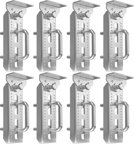 4 PCS 8" Galvanized Swivel Top Bunk Bracket Kit with Hardware for 3"x3"，2"x3",1.5"x3" Boat Trailer Crossmember, Boat Trailer Bunk Brackets & Square U-Bolts in Saudi Arabia