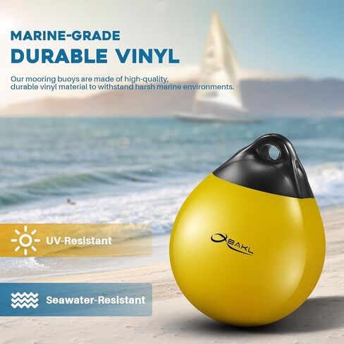 زوج من كرات عوامة القوارب المصنوعة من الفينيل، كرة مصدات القوارب المستديرة مقاس 14.9 × 17.8 بوصة لعوامات رسو القوارب، وعوامة المرساة العائمة، وحواجز الرسو (أزرق) in Kuwait