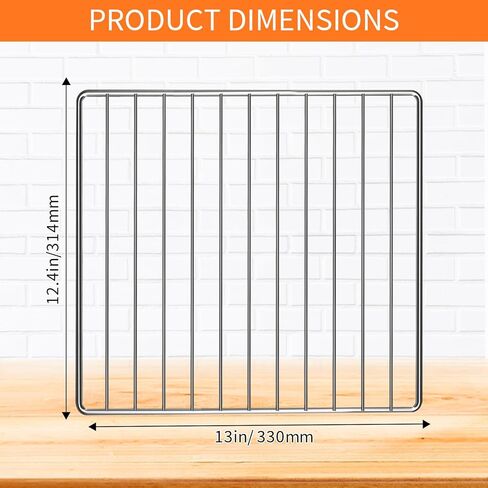 Replacement Air Fryer Wire Rack for Digital Convection Toaster Oven, 14.6''*11.4'' Stainless Steel Air Fryer Accessories Roasting Steamer Grill Racks Baking Tray Rack in Kuwait